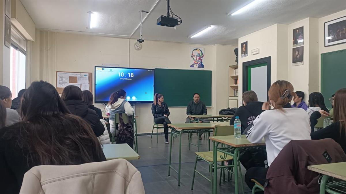 Participamos en la Feria de las Profesiones del I.E.S. Profesor Ángel Ysern