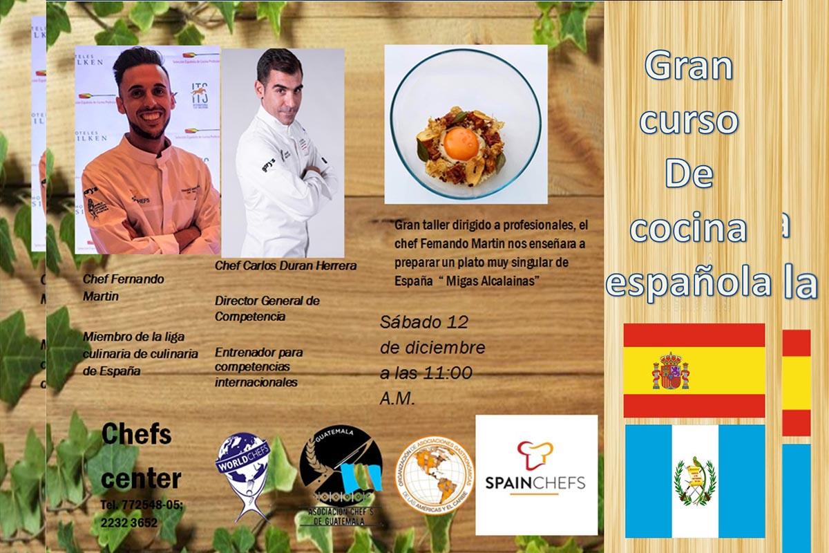 El chef complutense impartió el sábado pasado una masterclass online para el Chefs Center de Guatemala