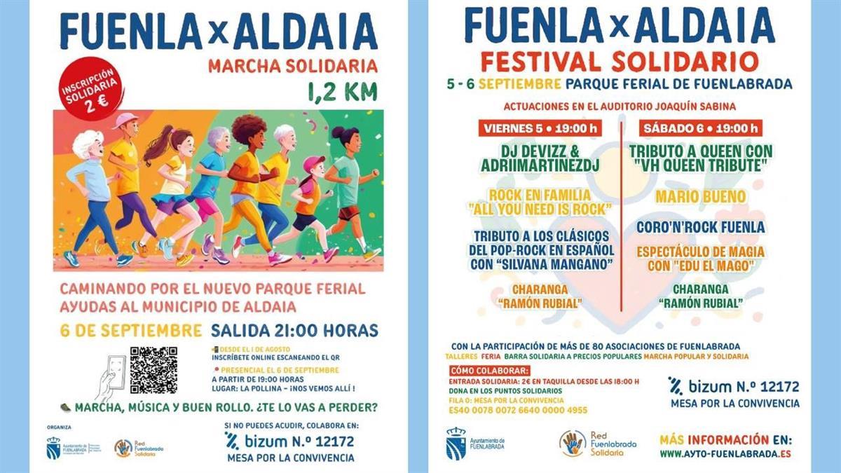 El Festival Fuenla x Aldaia se celebra los días 5 y 6 de septiembre en el recinto Joaquín Sabina del Parque Ferial 