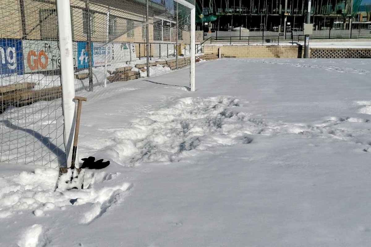 El temporal ha obligado a aplazar los encuentros de nuestros equipos