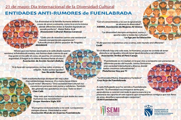 Las entidades de la Red Antirumores de Fuenlabrada han hecho sus aportaciones para conmemorar esta fecha