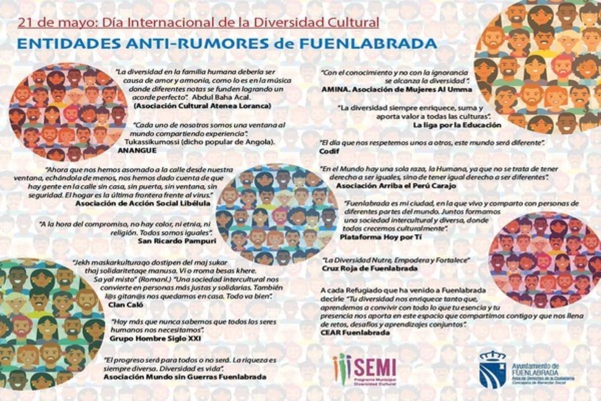 Las entidades de la Red Antirumores de Fuenlabrada han hecho sus aportaciones para conmemorar esta fecha