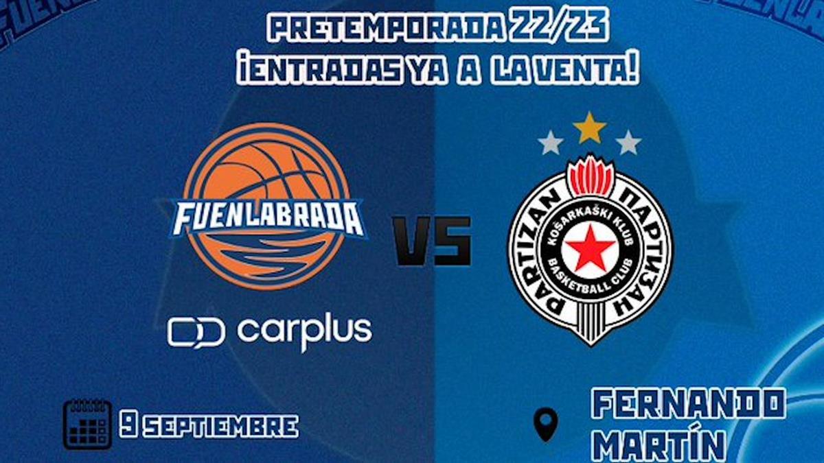 El próximo 9 de septiembre a las 21:30 en el Pabellón Fernando Martín se cierra los actos por el trigésimo aniversario de la gesta del ‘Partizan de Fuenlabrada’