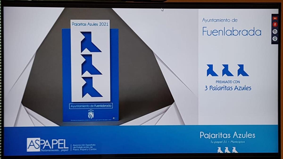 La localidad ha sido premiada por quinto año consecutivo por ser una de las localidades que más y mejor reciclan su papel y cartón