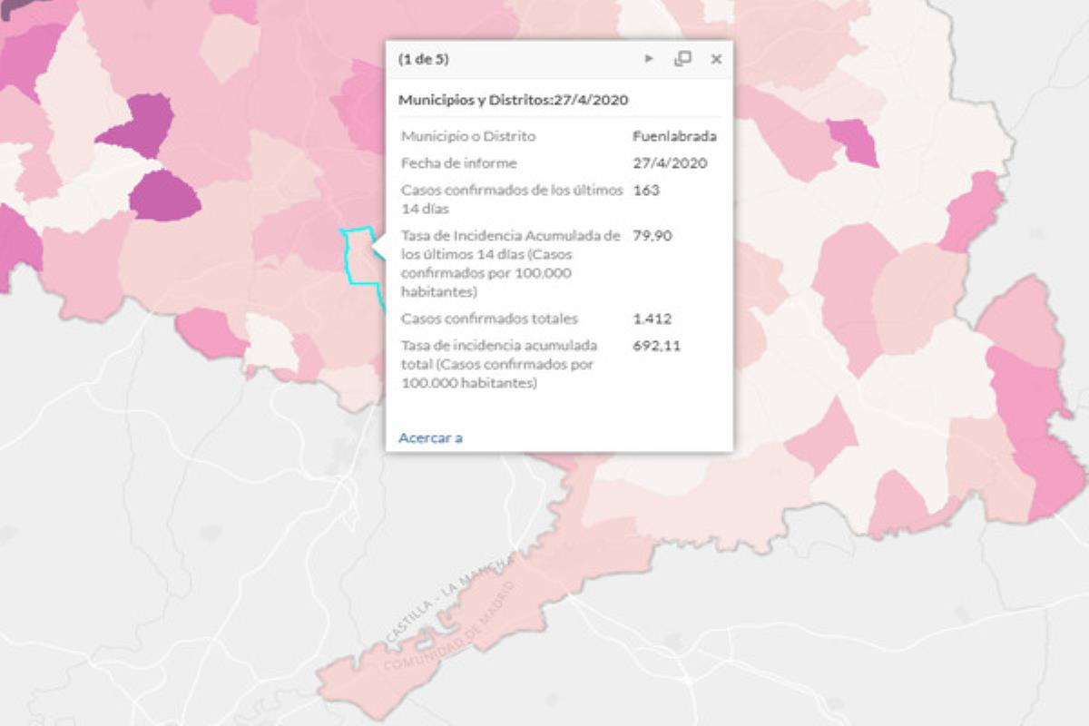 Nuestro municipio cuenta un total de 1.412 casos confirmados de COVID-19