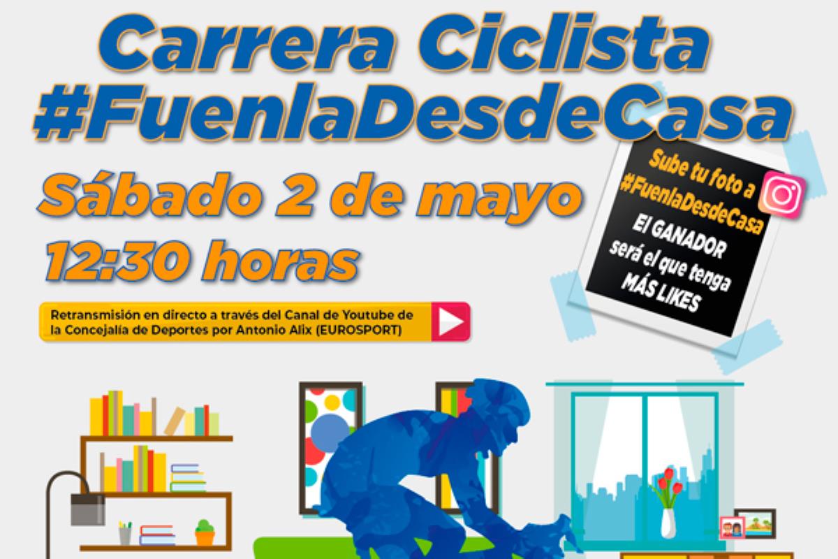 La Concejalía de Deportes ha organizado una carrera virtual con la ayuda de nuestro rodillo