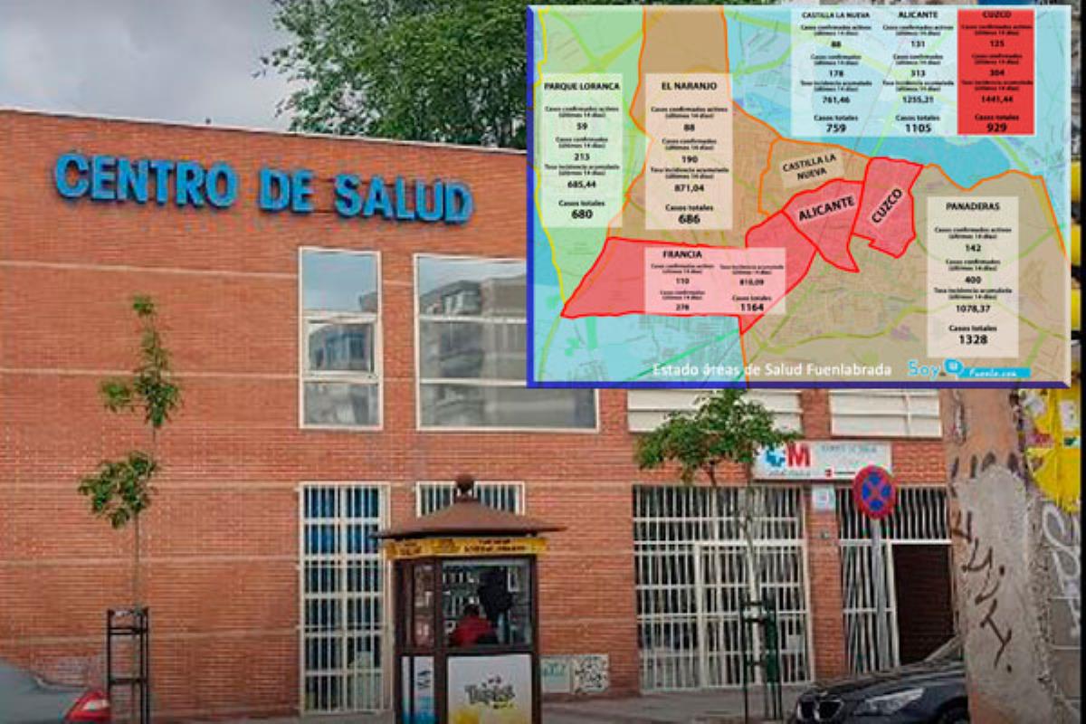 Las áreas de Cuzco y Alicante son las que registran un mayor número de casos en los últimos 14 datos