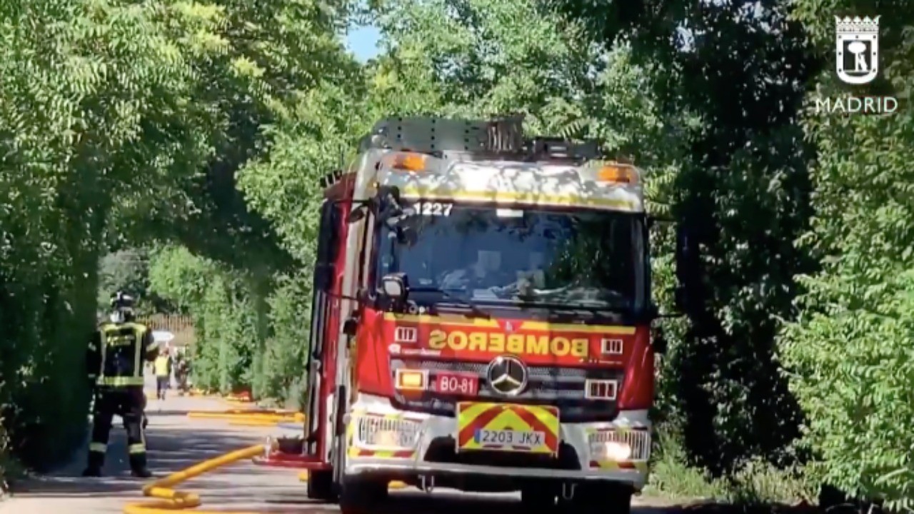 Técnicos de Gas Natural y Bomberos de Madrid consiguieron controlarlo. 