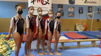 Las gimnastas de la escuela de Majadahonda terceras en la Liga Madrileña de Clubes Categoría A