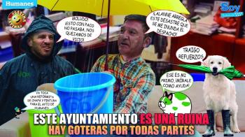 Las lluvias han puesto al descubierto las malas condiciones de algunas cubiertas de los edificios públicos