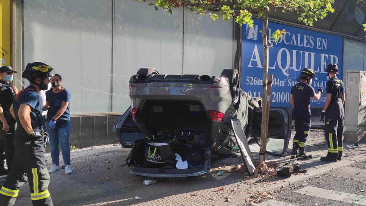 El conductor ha sido trasladado al Hospital La Princesa