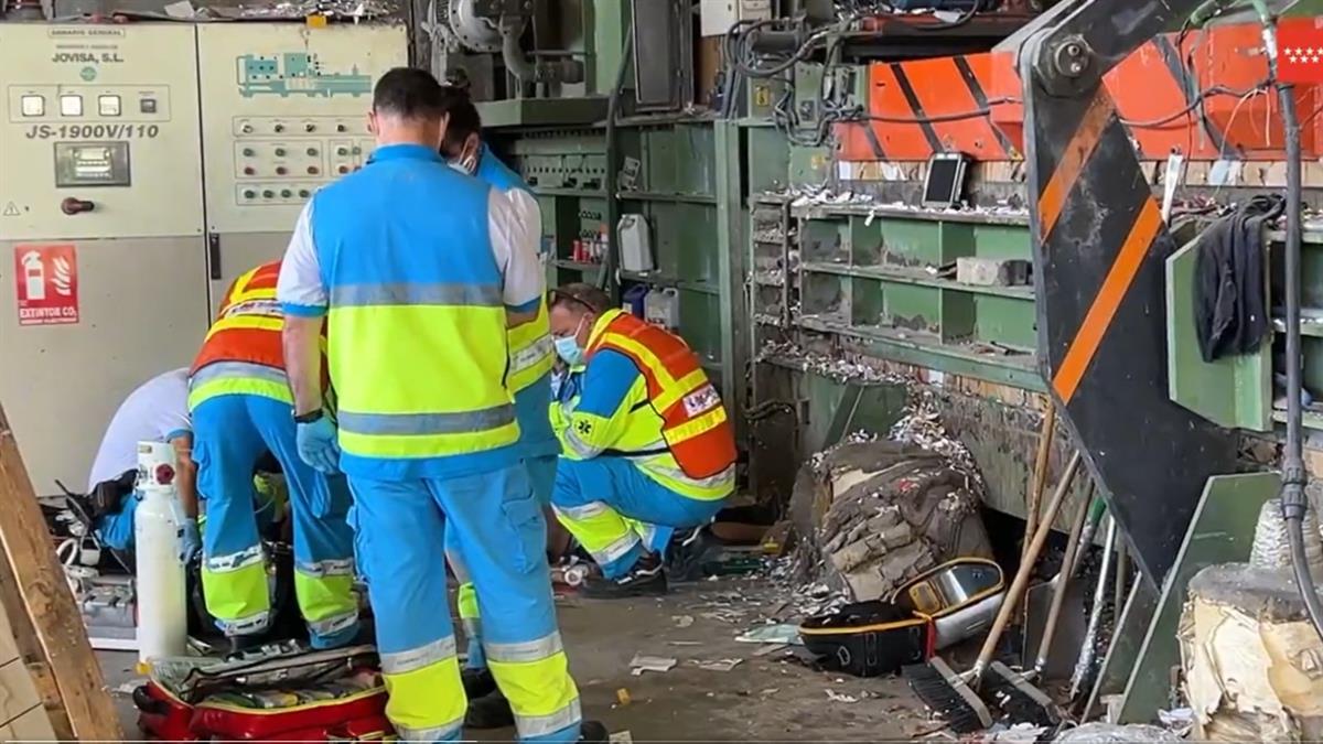 El trabajador ha sido trasladado al Hospital 12 de Octubre 