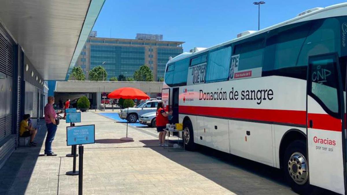 El bus de Cruz Roja, estará ubicado en el parking los días 12, 13 y 14 de junio