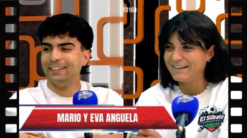 Charlamos con Mario y Eva Anguela, después de triunfar en el Campeonato de España de Pista