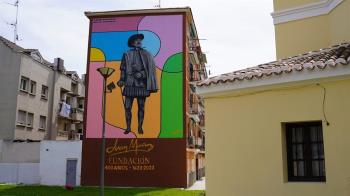 David Guardia ha creado esta obra, con motivo del IV Centenario del nacimiento de la Fundación Juan Muñoz en Leganés