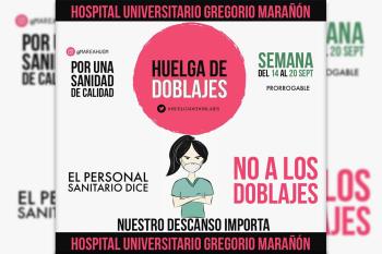 Profesionales de varios hospitales madrileños se niegan a duplicar turnos