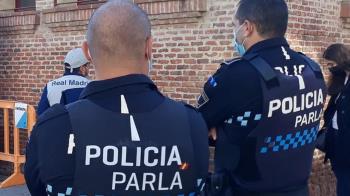 Policía Local de Parla se concentra para denunciar la falta de medios