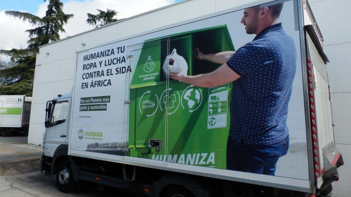 Humana Fundación Pueblo para Pueblo ha recuperado más de 2.000 toneladas de textil en la región