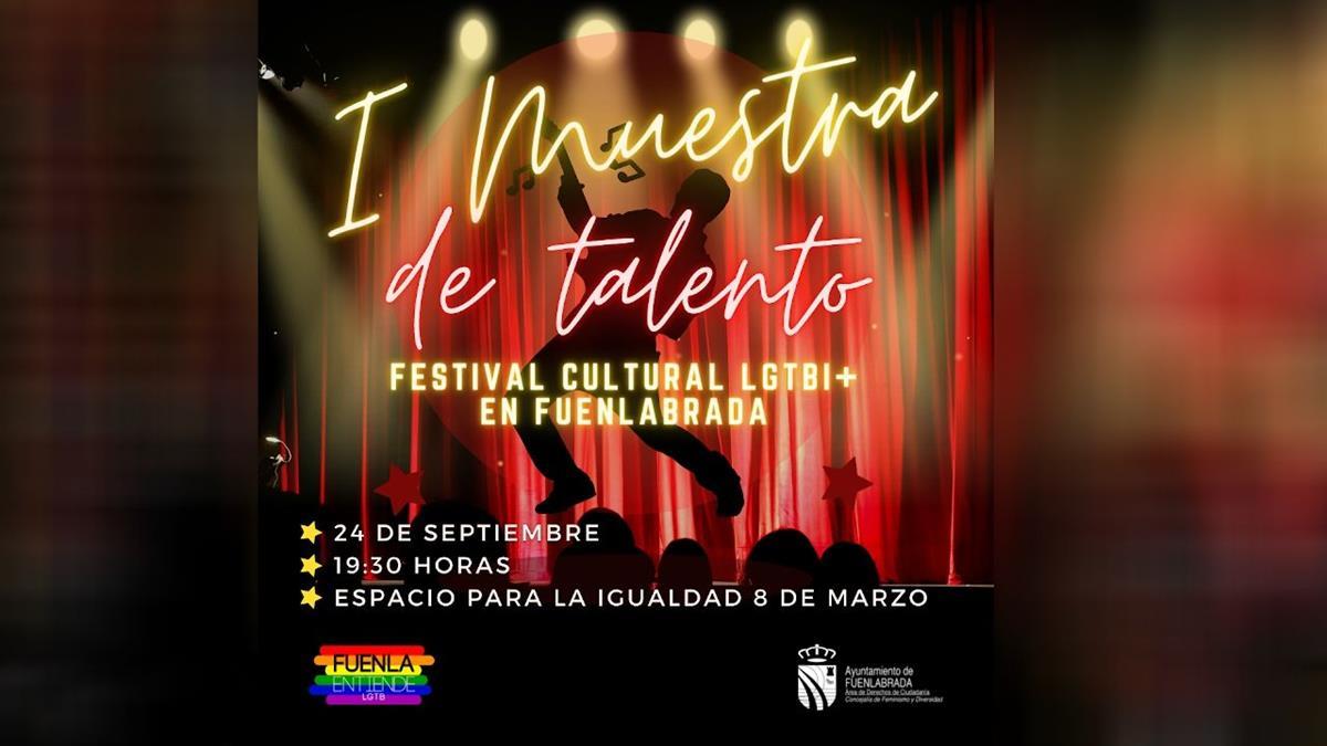 La asociación Fuenla Entiende LGTB celebra este sábado 24 de septiembre el primer festival cultural LGTBI+ de Fuenlabrada, en colaboración con la concejalía de feminismo y diversidad.