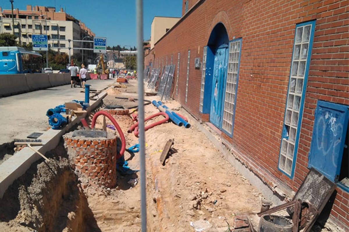 Las obras de la Mahou-Calderón impiden el acceso a las aulas