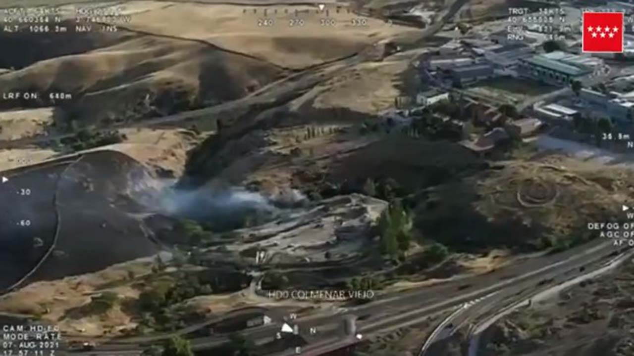 Esta vez fue a la altura del kilómetro 30 de la M-607 y calcinó 20 hectáreas de pasto, sin provocar heridos ni construcciones afectadas
