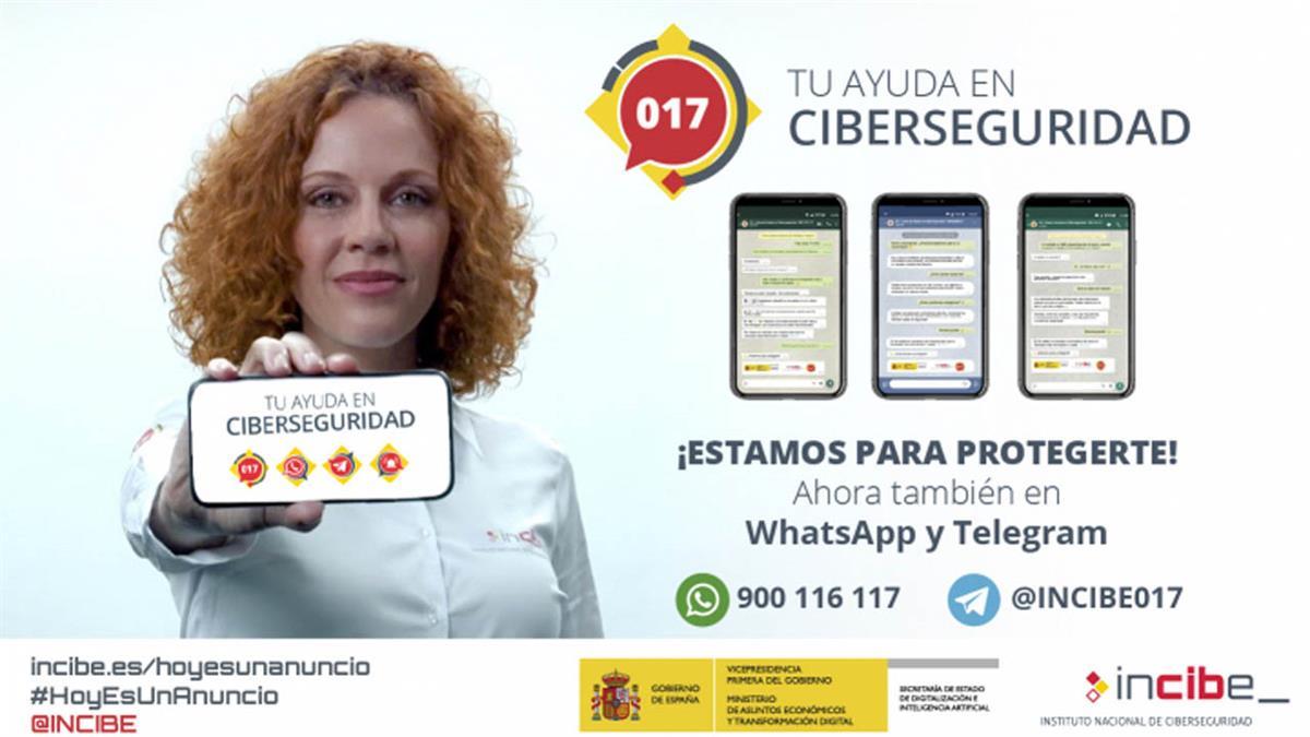 El Instituto Nacional de Ciberseguridad pone a disposición de los afectados teléfonos de contacto, también vía WhatsApp  y Telegram.