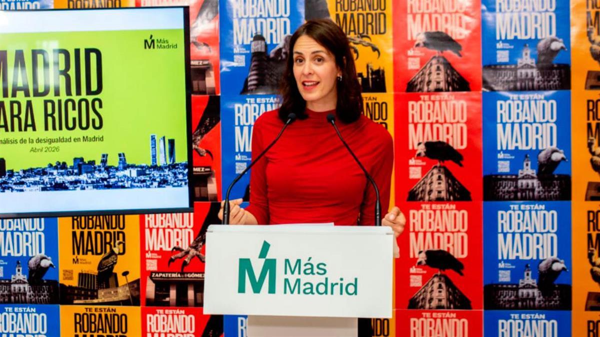 Más Madrid presenta su propio informe sobre la desigualdad en la capital