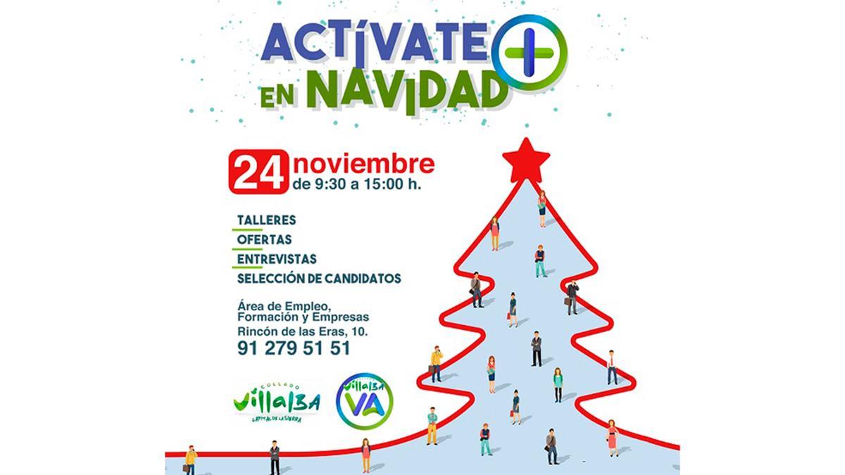 El Centro de Iniciativas Municipales acoge 24 de noviembre, la Jornada Navideña por el Empleo organizada por el área de Empleo del Ayuntamiento de Collado Villalba.