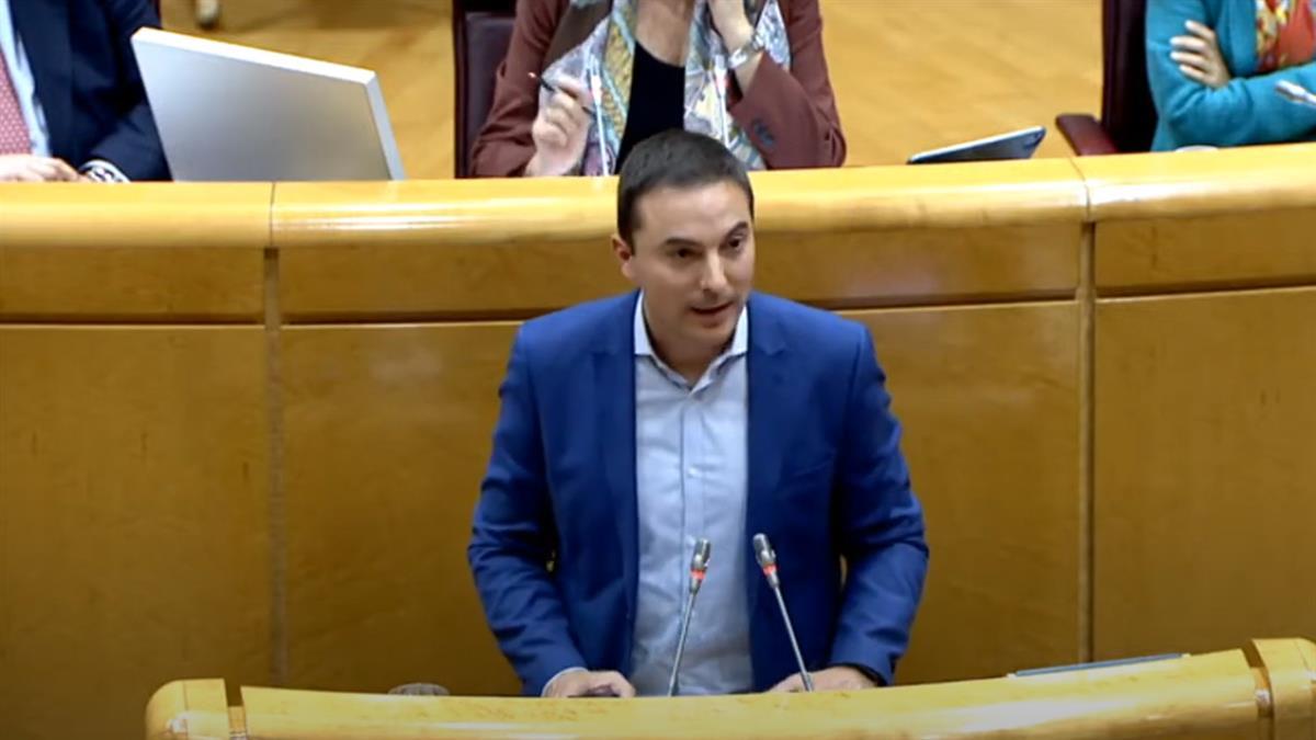 El socialista madrileño habla de la financiación autonómica en la Cámara Alta