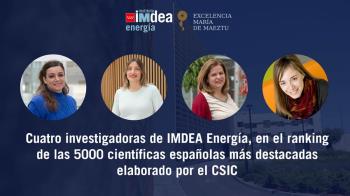 Patricia Horcajada, Rebeca Marcilla, Cristina González y Marta Liras figuran en el ranking elaborado por CSIC