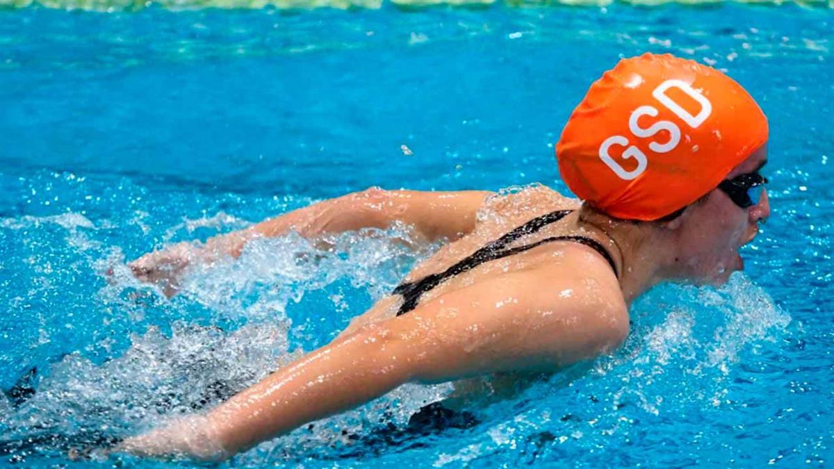 En la prueba de 200 mariposa, donde quedó en decimocuarto puesto en 2022