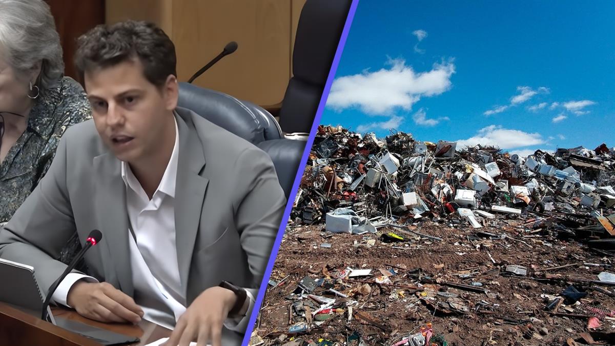 El diputado socialista, Javier Guardiola, denunciaba "la realidad de los vecinos" en la Comisión de Medio Ambiente, Agricultura e Interior 