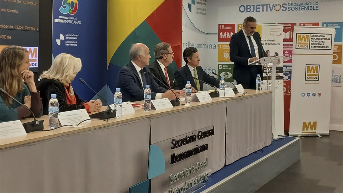 El consejero López ha inaugurado hoy en la Secretaría General Iberoamericana la Jornada sobre Arbitraje Internacional en Iberoamérica