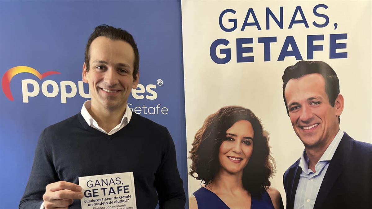 El candidato del PP quiere elaborar un "programa electoral abierto" incluyendo propuestas de los vecinos de Getafe 