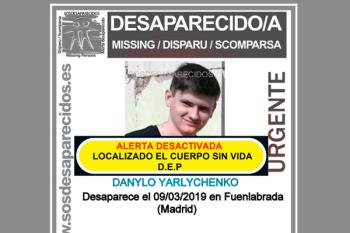Danylo Yarlychenko, vecino de Fuenlabrada, desapareció el 09/03