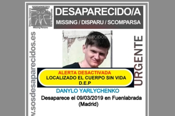 Danylo Yarlychenko, vecino de Fuenlabrada, desapareció el 09/03