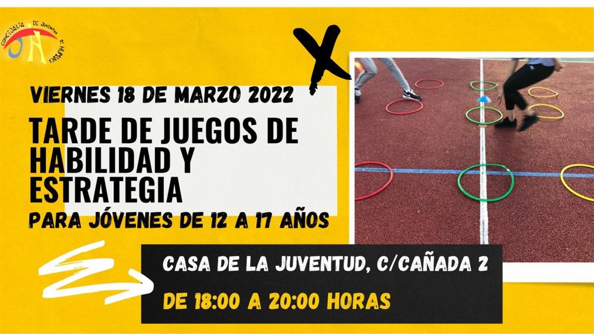 La concejalía de Juventud de Humanes de Madrid organiza el viernes 18 de marzo una jornada dirigida a jóvenes de entre 12 y 17 años