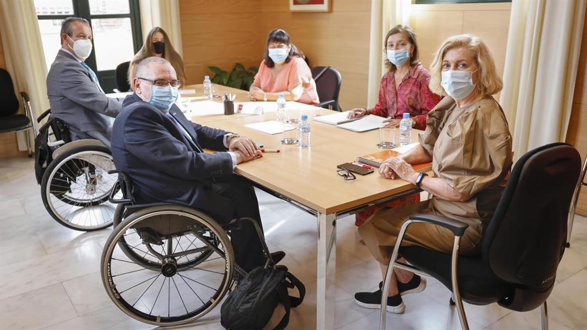 La consejera de Familia, Juventud y Política social se ha reunido con el presidente del Comité Español de Representantes de Personas con Discapacidad 