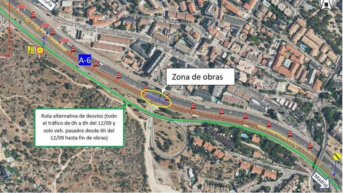 El tramo cortado se ubicará a la altura de Torrelodones 
