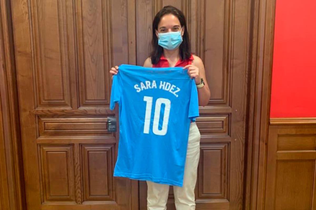 El club getafense de fútbol visitó a la primera edil de nuestra ciudad