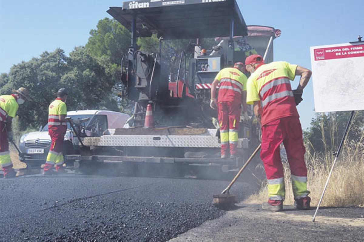 Las obras forman parte del Plan de Mejora de Firmes 2020 de la Comunidad madrileña