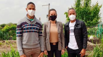 La consejera de Presidencia, Eugenia Carballedo, visitó a la Fundación A La Par