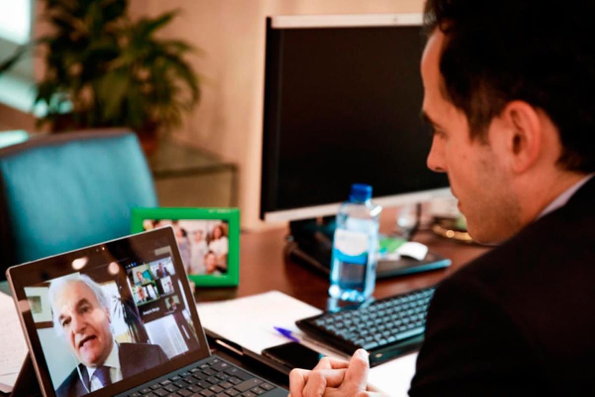 Ignacio Aguado se reunió, este lunes, con comerciantes y empresarios madrileños