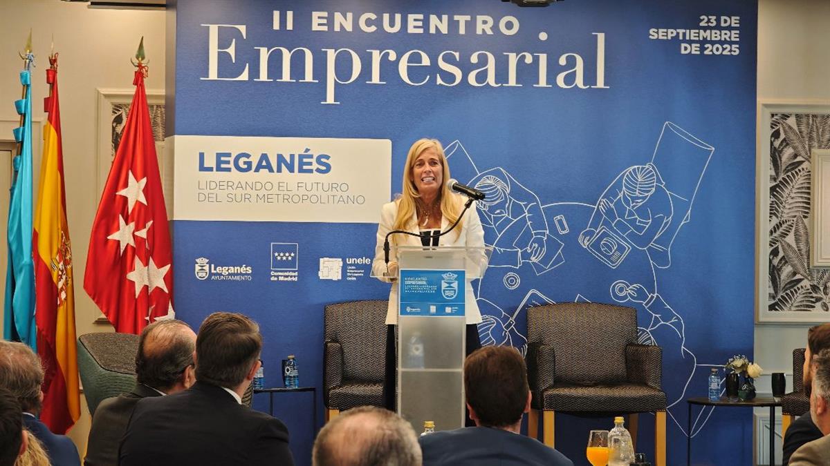 La consejera de Economía, Hacienda y Empleo clausuró el II Encuentro Empresarial de Leganés celebrado en la Finca Solimpar