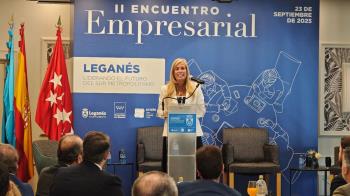 La consejera de Economía, Hacienda y Empleo clausuró el II Encuentro Empresarial de Leganés celebrado en la Finca Solimpar