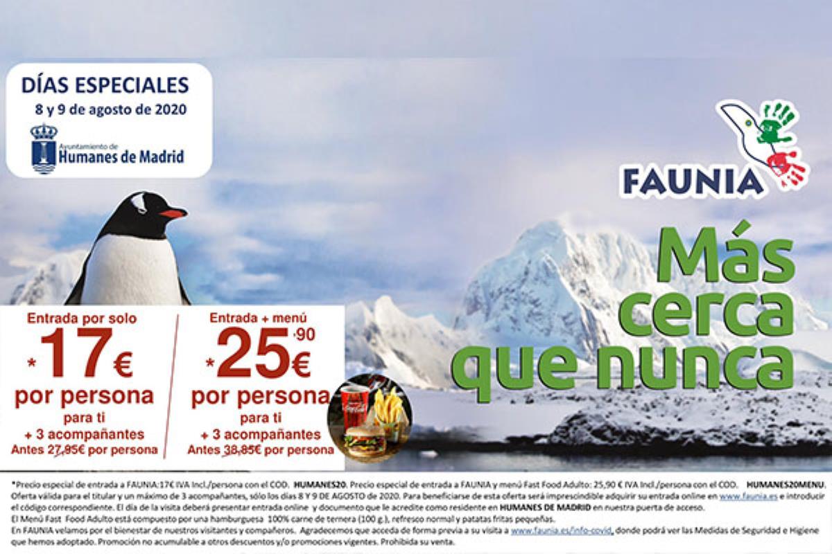 Se debe adquirir la entrada online Faunia, parque temático de la Naturaleza