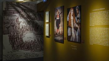 La exposición destaca los textos de Cervantes relacionados con el actor 