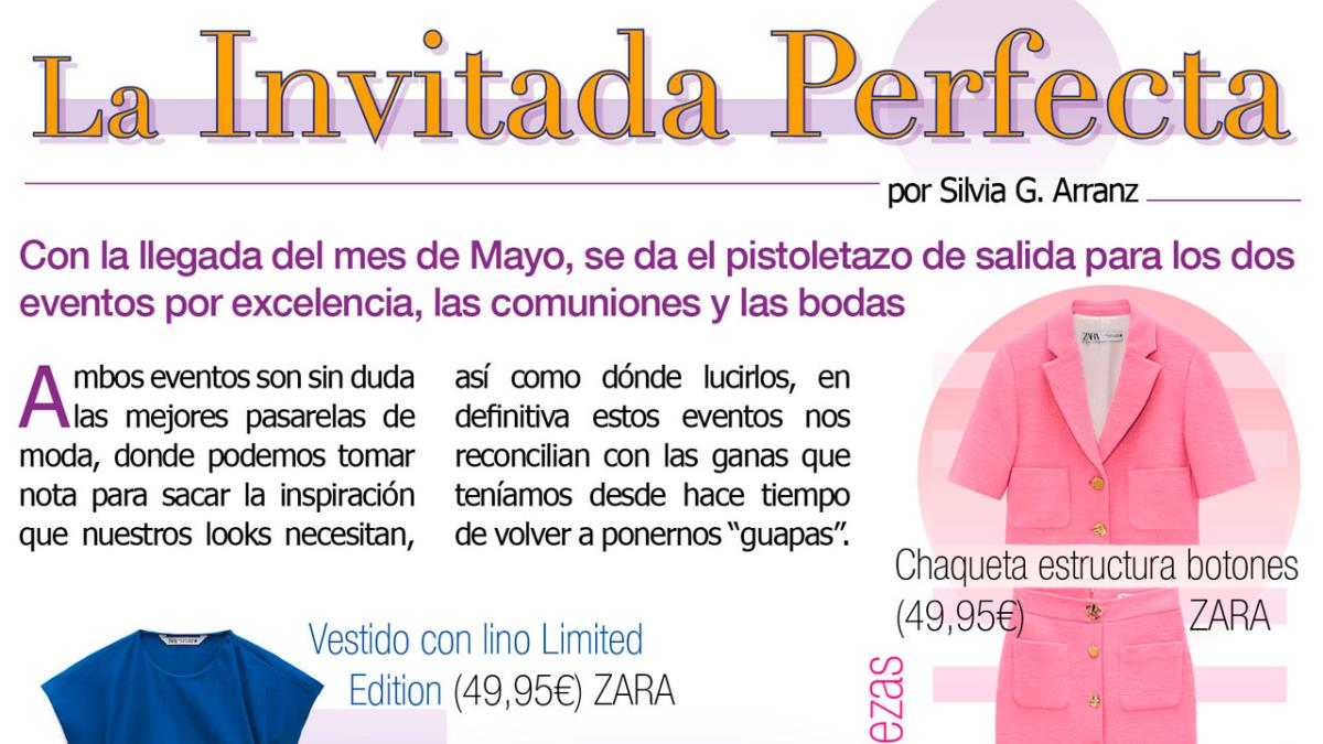 Con la llegada del mes de mayo, se da el pistoletazo de salida para los dos eventos por excelencia, las comuniones y las bodas 