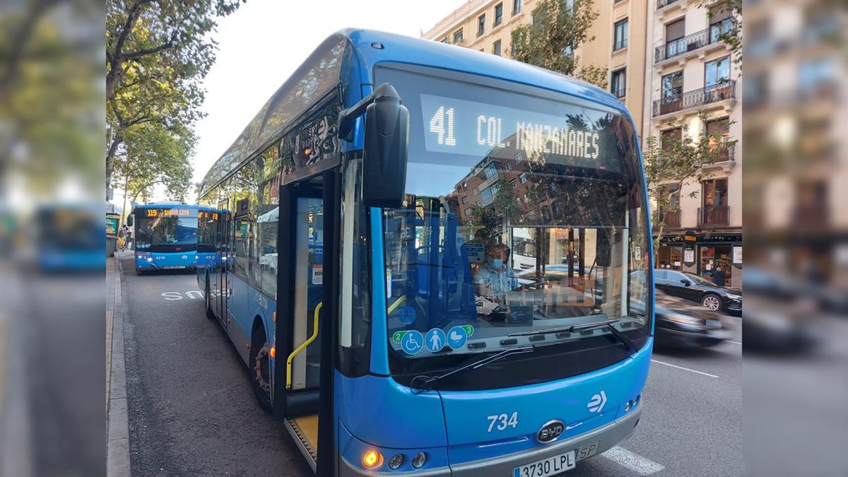 La asignación de estos nuevos coches eléctricos no modifica la frecuencia actual de la línea 41