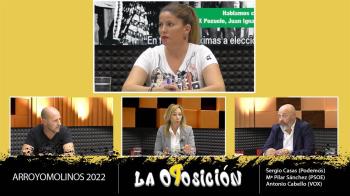 Con la participación de Sergio Casas (Podemos), María Pilar Sánchez (PSOE) y Antonio Cabello (VOX)